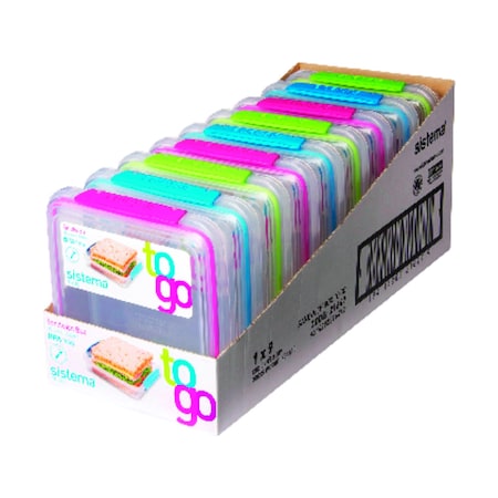 Sistema Sistema 15.2 oz Clear Sandwich Box 1 pk 2164753